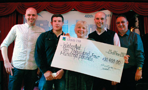 Local company mark 40th Anniversary with generous donation to WaterAid