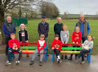 Kilmersdon Primary School pupils welcome hancrafted buddy benches