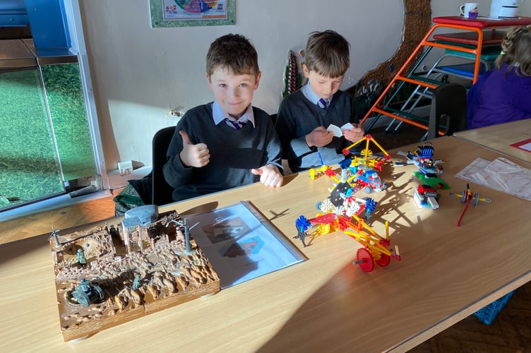 Pupils at St John’s Primary School explore STEM. 