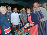 Kilmersdon lit up the skies with celebratory lighting of the Beacon