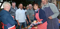 Kilmersdon lit up the skies with celebratory lighting of the Beacon