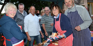 Kilmersdon lit up the skies with celebratory lighting of the Beacon