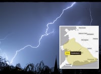 Thunder and hail warning for North Somerset