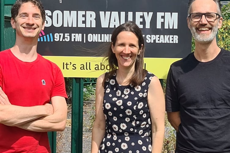 The new ‘Community Show’ team at Somer Valley FM. 