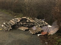 Anger as corrugated asbestos sheets dumped on Haydon Hill