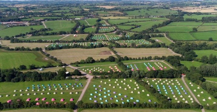 Camping on the Glastonbury Festival site in 2021