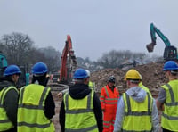 Somer Valley: Bath College  students visit Radco demolition site