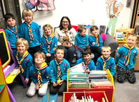 Beaver Scouts at Radstock Library 