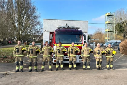Firefighters across the country hold minute silence 