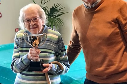 Long service and dedication: Betty awarded Turner Cup