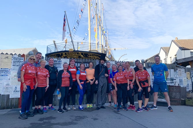 Seventeen members of Team Harvey ran the 
Local Landmarks 10k 2023, Bristol, in preparation for the London Half Marathon. 