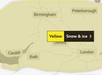 Midsomer Norton: expect snowfall over the next few days 