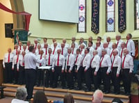 Mendip Male Voice Choir warm their vocal chords