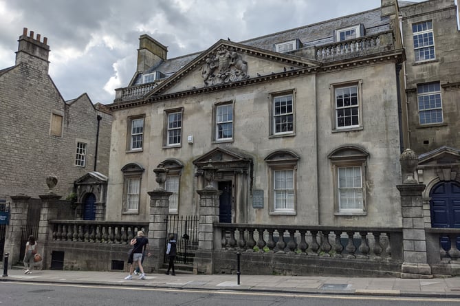 The old King Edward\'s School building in Broad Street, Bath. 