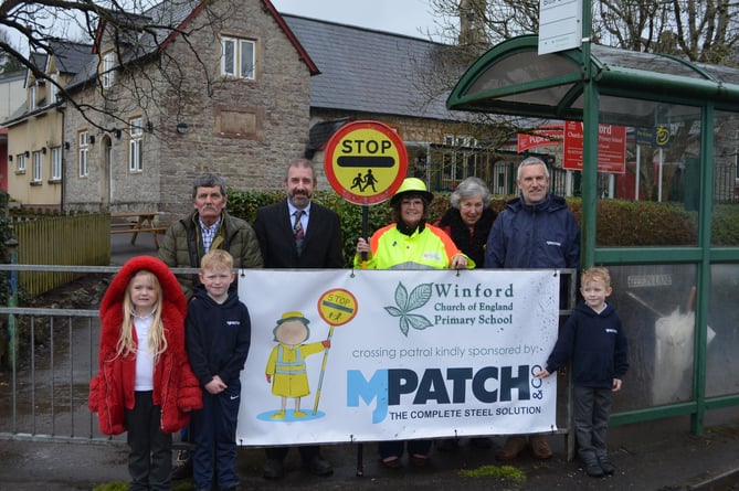 Winford Primary School crossing patrol gains sponsorship for another year.