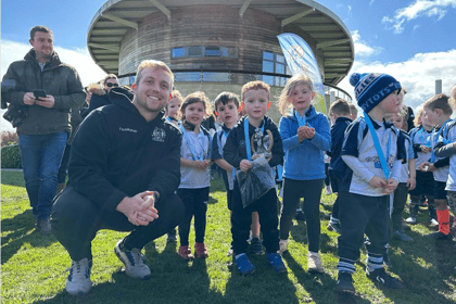 Rugbytots welcome Premier League Champions