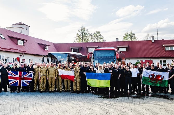 The handover of the firefighters ended their journey in Ukraine.