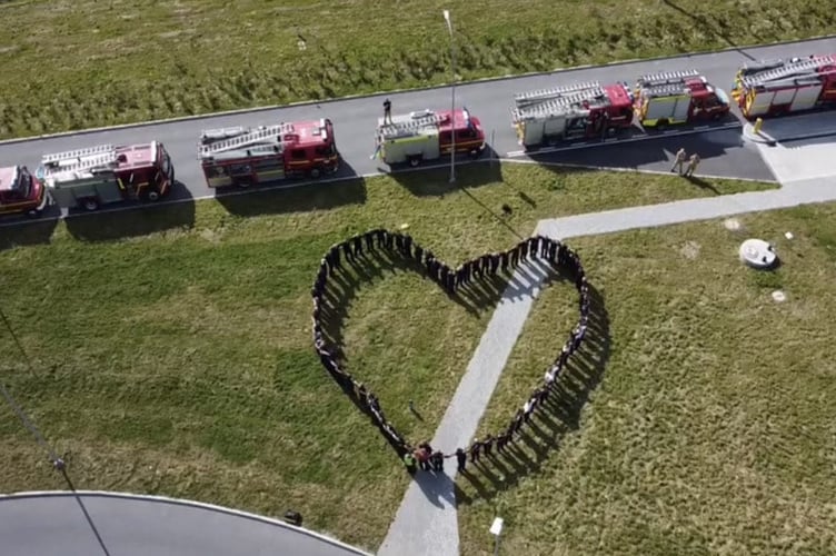 The Firefighters convoy travelled to Ukraine.