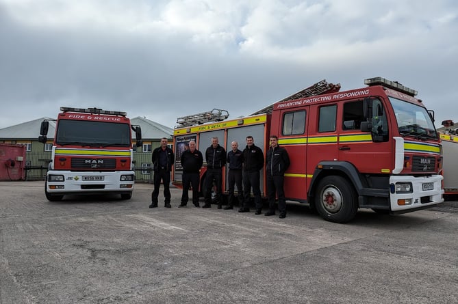 The AF&RS team was made up of staff from across the service. Firefighters Ross Larner from Clevedon, Jon Parker from Chew Magna, Paul Lippiatt from Temple, Jordon Beer from Bedminster with staff Tony Miller from Technical Services and Martyn Bolt from Fire Investigation.