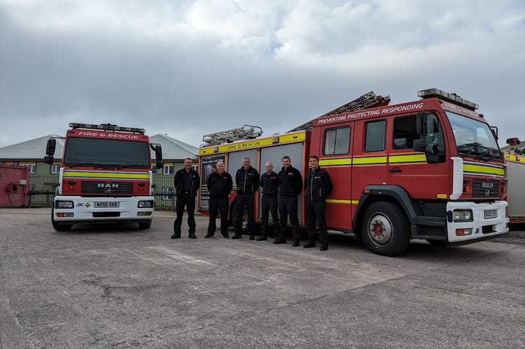 The AF&RS team was made up of staff from across the service. Firefighters Ross Larner from Clevedon, Jon Parker from Chew Magna, Paul Lippiatt from Temple, Jordon Beer from Bedminster with staff Tony Miller from Technical Services and Martyn Bolt from Fire Investigation.