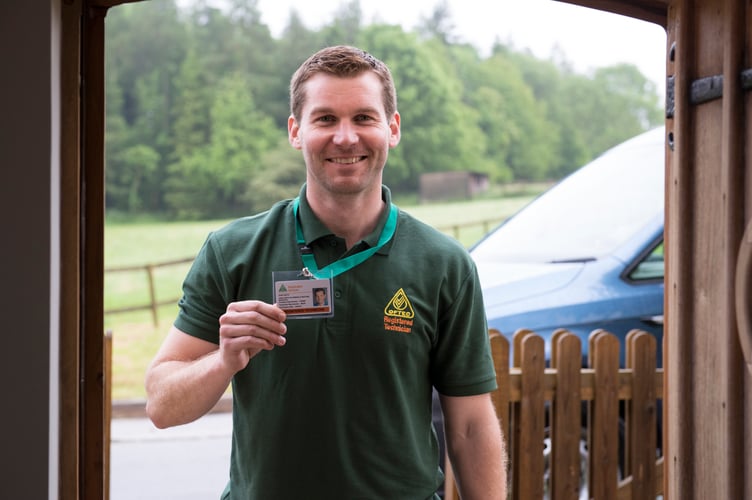 Look for the badge – an OFTEC technician with his ID