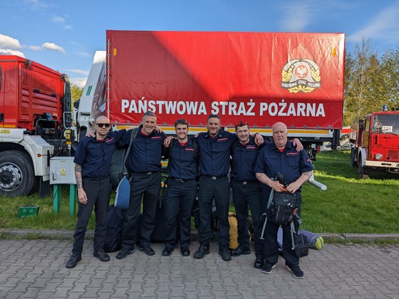 Firefighters, including one from Chew Valley, travelled to Ukraine.