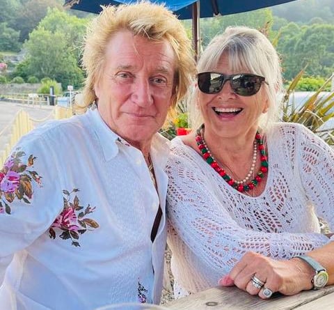 Rod Stewart and Penny Lancaster come to Salcombe