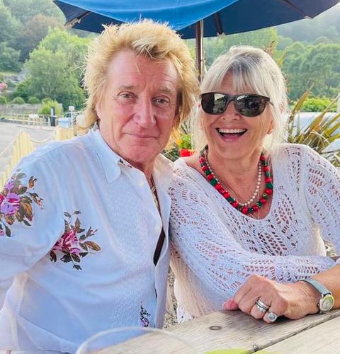 Rod Stewart and Penny Lancaster come to Salcombe