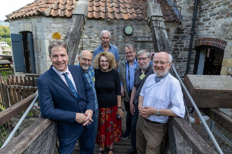  Mayor Norris and Saltford Brass Mill Chair Tony Coverdale and volunteers