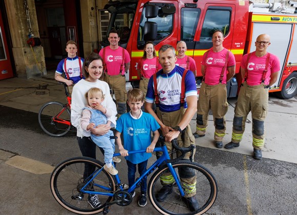 Avon Firefighters are set to take on a bike ride from Bath to Paris this week to raise money for Cancer Research UK.