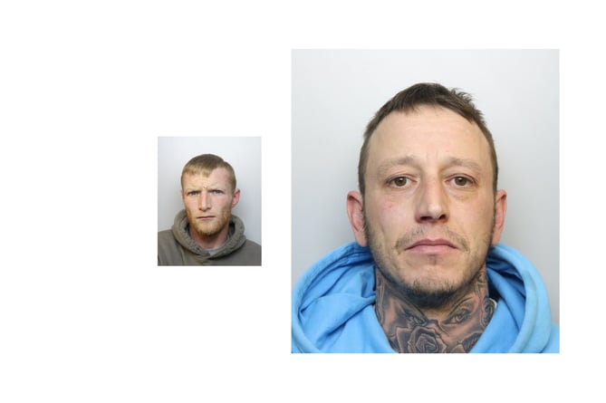 Connor Moore (left) and Joseph Nash (right) jailed for multiple burglaries across Bath, Bristol, Pensford, Chew Stoke, Nailsea.