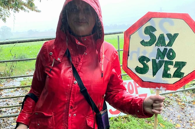 Organiser of the 'say no to SVEZ', Angharad Barber 