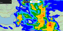 Storm Babet in full force