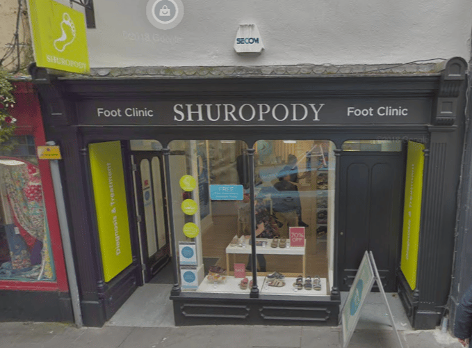 Shuropody shop could become wine shop/restaurant.