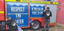 Bath fire crews reveal new water-themed fire engine artwork