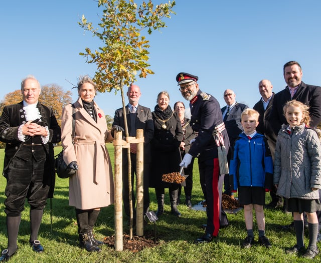 Tree planting ceremony for the Royals