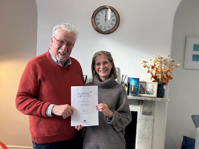 Photograph of Wera Hobhouse MP and Grenville Jones