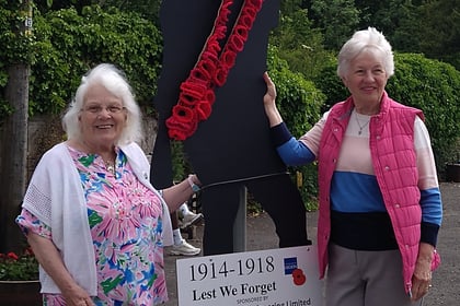 Chewton Medip WI members create special poppies for D Day