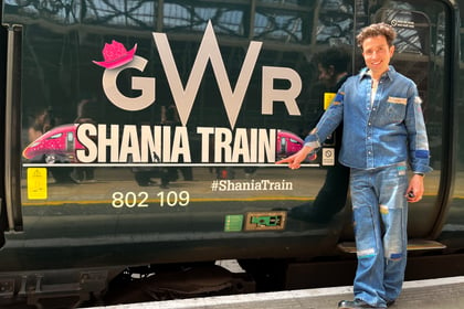 All aboard! GWR unveil 'Shania Train' headed to Glastonbury festival