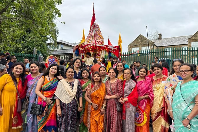 Bath's Hindu community at the Rath Yatra (Image: Susmita Rajhansha) 