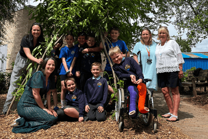 £2,000 donation for new conservation area at primary school
