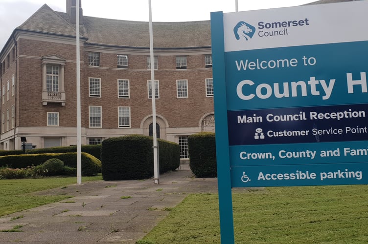 Somerset Council's County Hall headquarters, in Taunton.