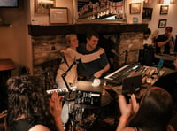 Electronic music maker Fred Again.. performs in rural Somerset pub