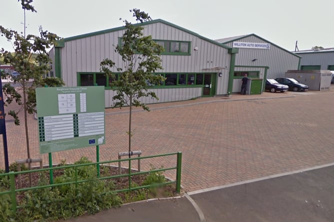 The Roughmoor Enterprise Park on Roughmoor in Williton  (Google Maps)