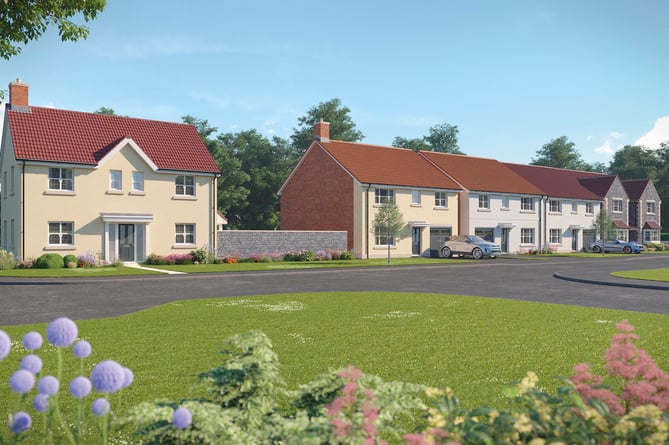 Artist's impression of the Lavender Rise development of 53 homes on Houlgate Way in Axbridge (Image: Bellway Homes)