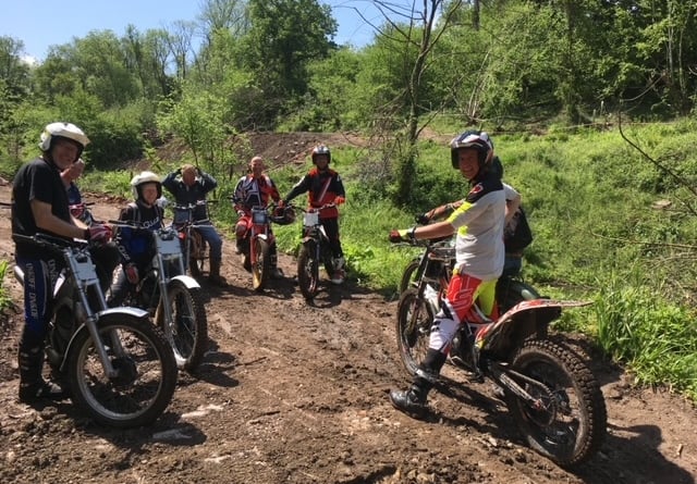 A group of trial bikers at Fry's Bottom Wood (Image: Steve Willcox) 