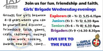 Trinity Brigade and Jigsaw Toddlers restart in September