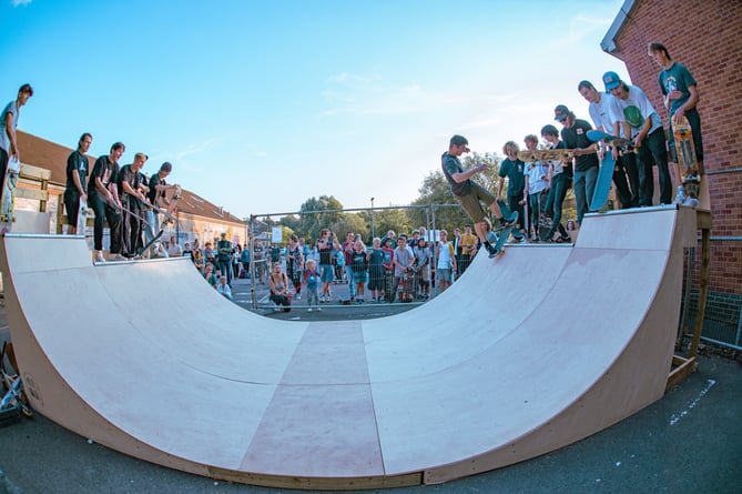 Skate Jam event to gather input for the new Frome skatepark.