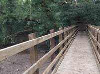 New footbridge links Waterside Valley and Haydon Batch