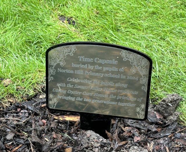 Somer Valley House care home buries time capsule 